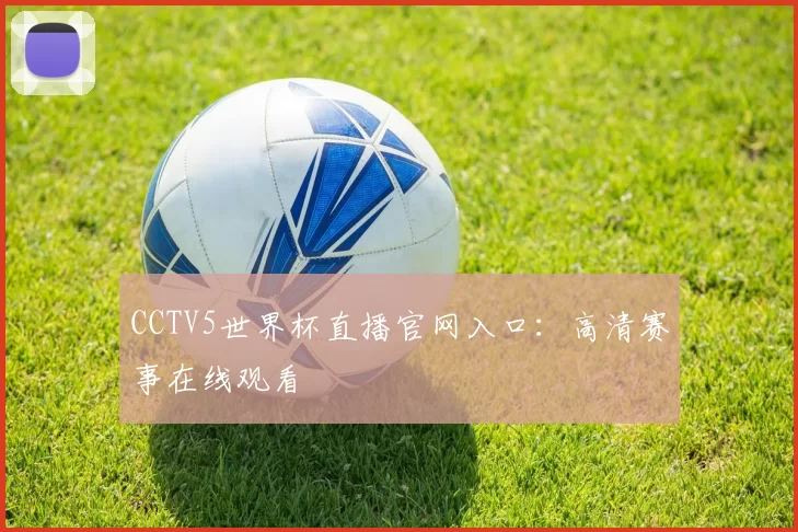 CCTV5世界杯直播官网入口:高清赛事在线观看