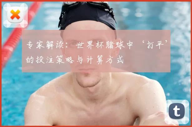 专家解读:世界杯赌球中‘打平’的投注策略与计算方式
