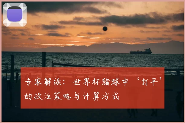 专家解读：世界杯赌球中‘打平’的投注策略与计算方式