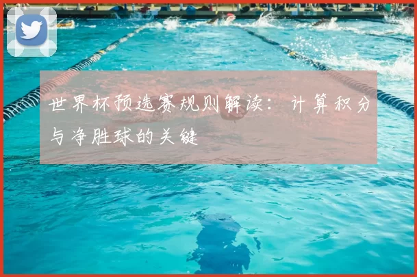 世界杯预选赛规则解读:计算积分与净胜球的关键