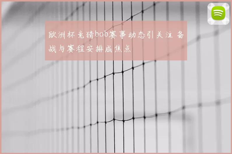欧洲杯竞猜bob赛事动态引关注 备战与赛程安排成焦点
